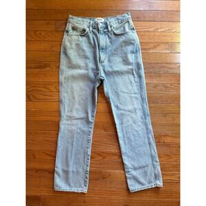 Agolde Women's High Rise Jeans in Light Blue